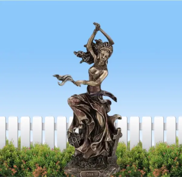 Orisha Oyá Statue, goddess of hurricanes, tornadoes, Storm Goddess