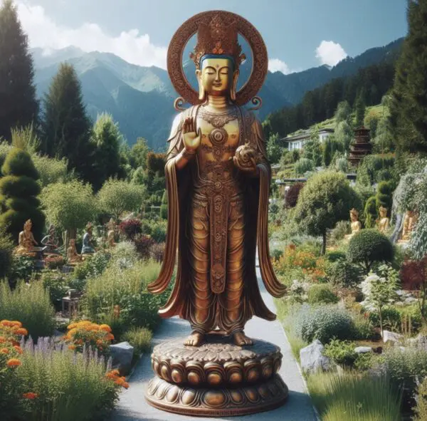 Amitayus Buddha, the Buddha of Boundless Life, a sambhogakaya aspect of Amitabha, particularly associated with longevity