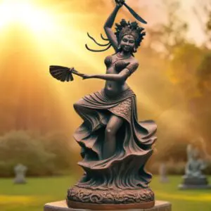 Orisha Oyá Statue, goddess of hurricanes, tornadoes, Storm Goddess